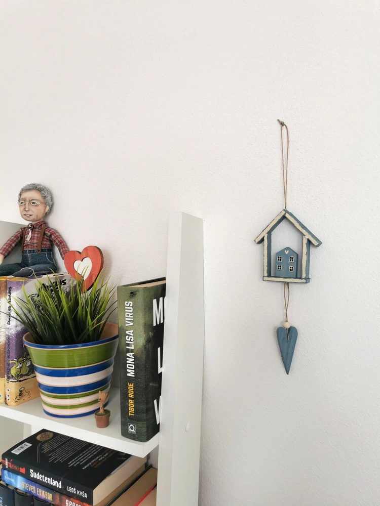 Závěsná Dekorace - Útulné domečky na provázku