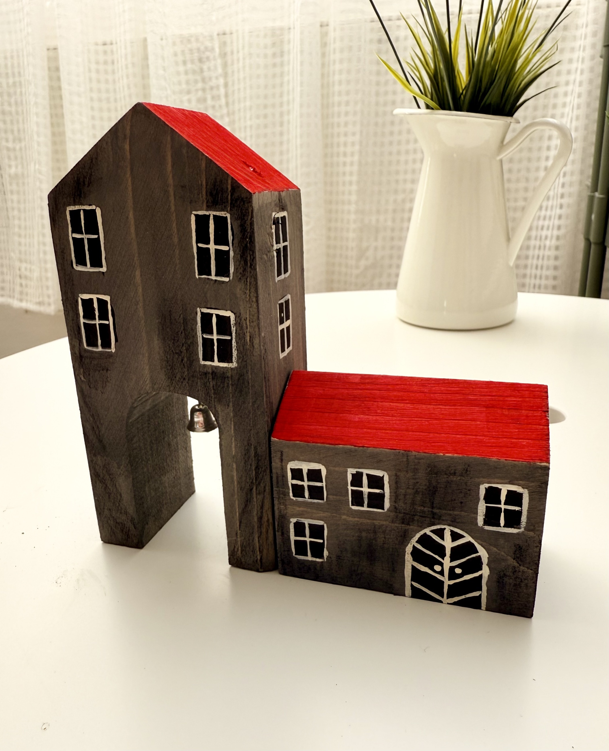 Dřevěný domeček - Venkovský statek se zvonečkem