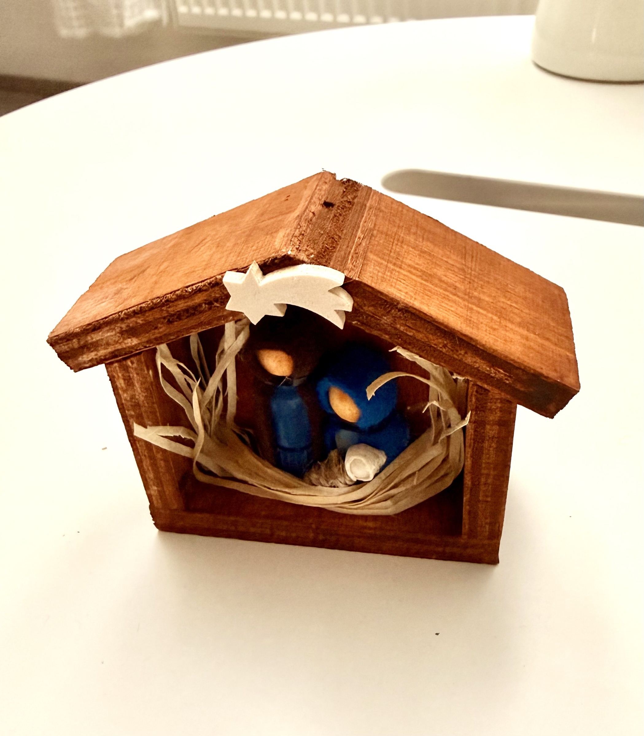 Malý dřevěný betlémek