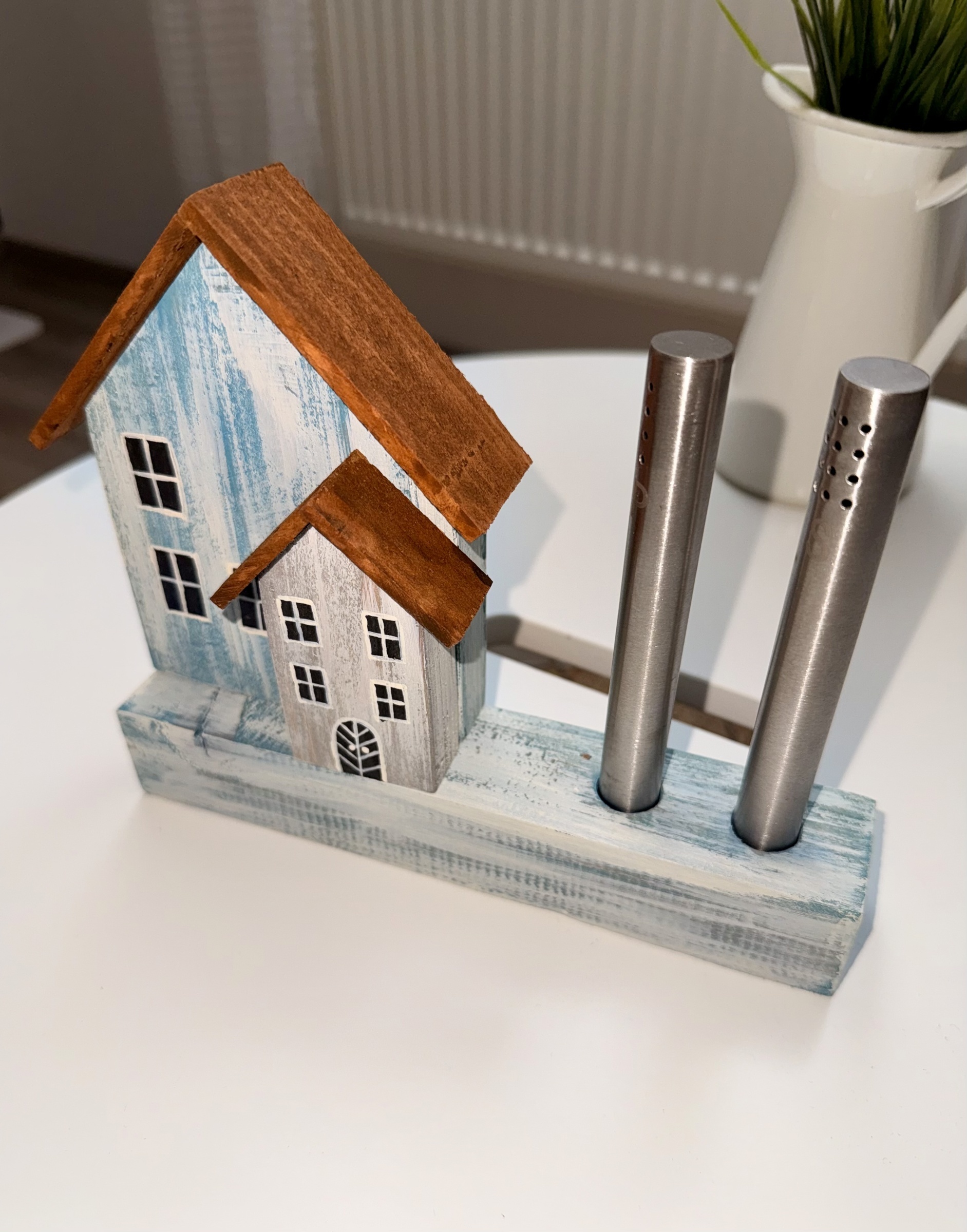 Dřevěné domečky se solničkou a pepřenkou - velké