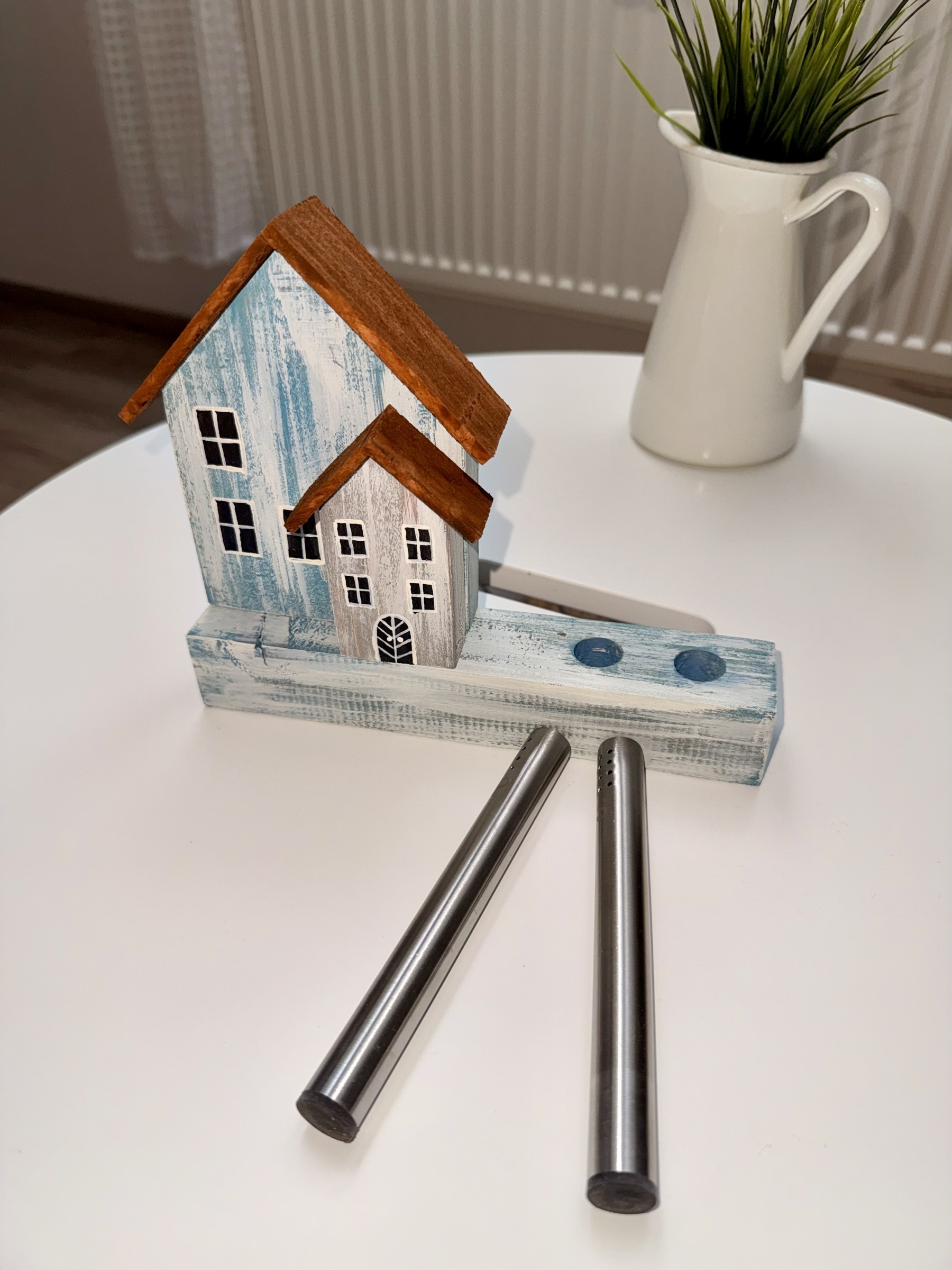 Dřevěné domečky se solničkou a pepřenkou - velké