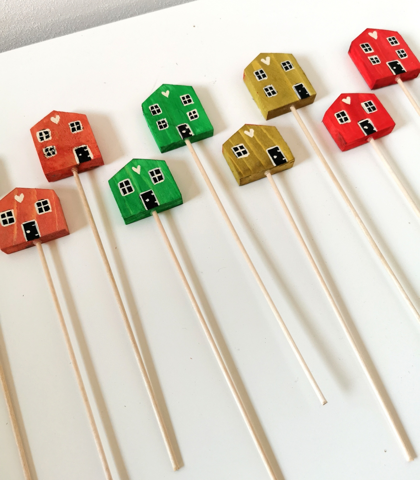 Dřevěné zápichy do květináče