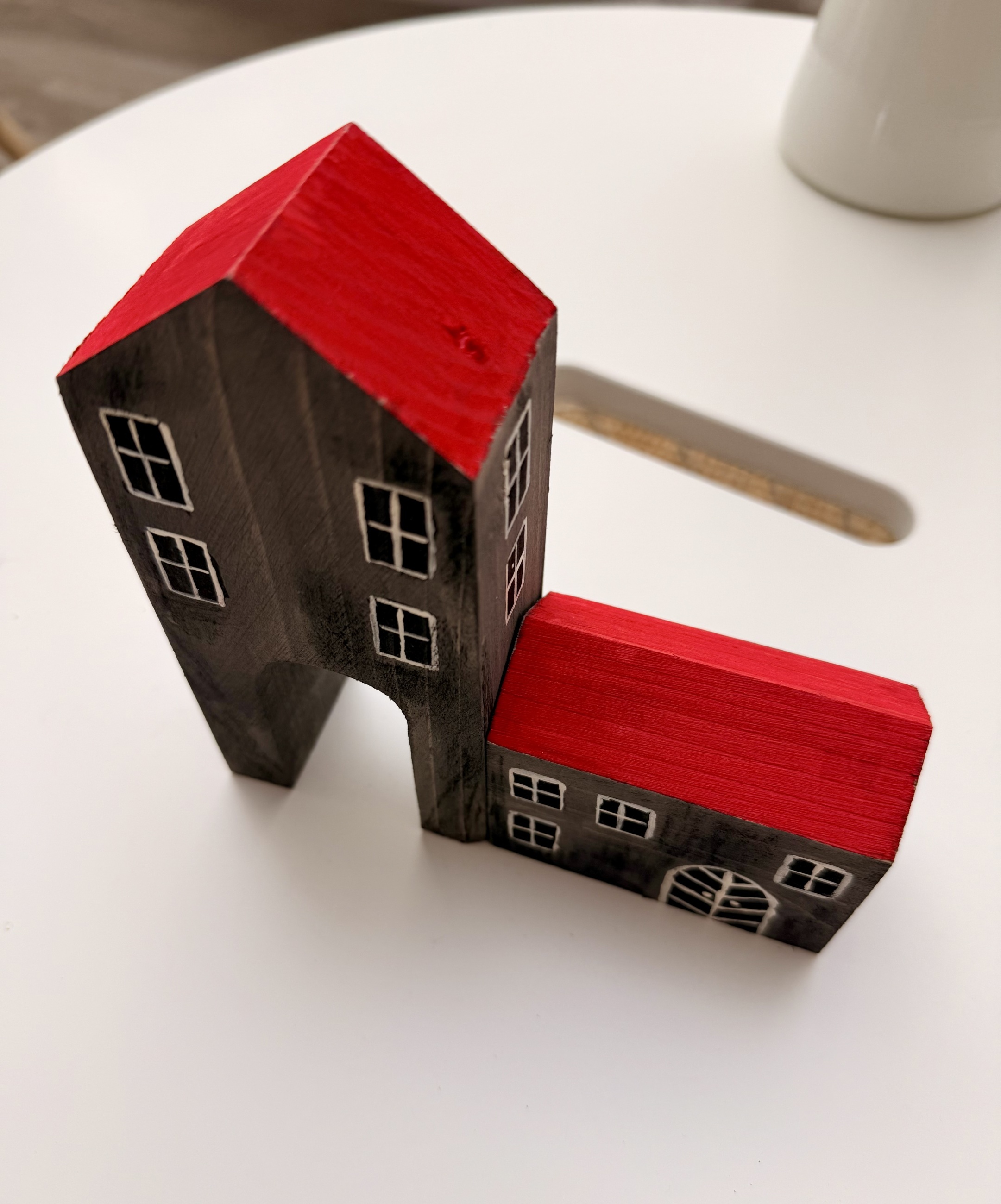 Dřevěný domeček - Venkovský statek se zvonečkem