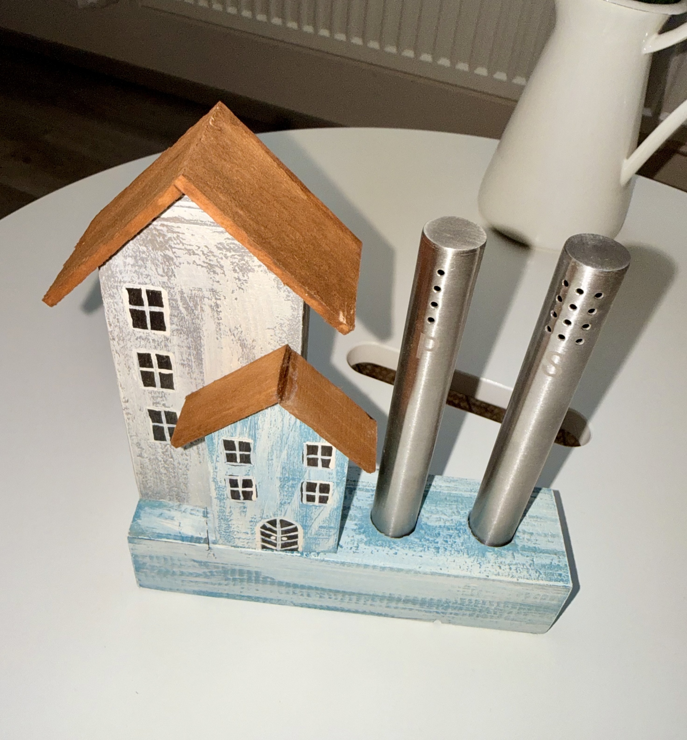 Dřevěné domečky se solničkou a pepřenkou - velké