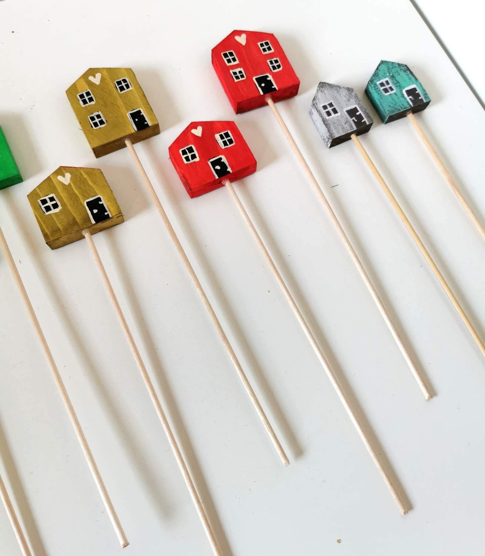 Dřevěné zápichy do květináče