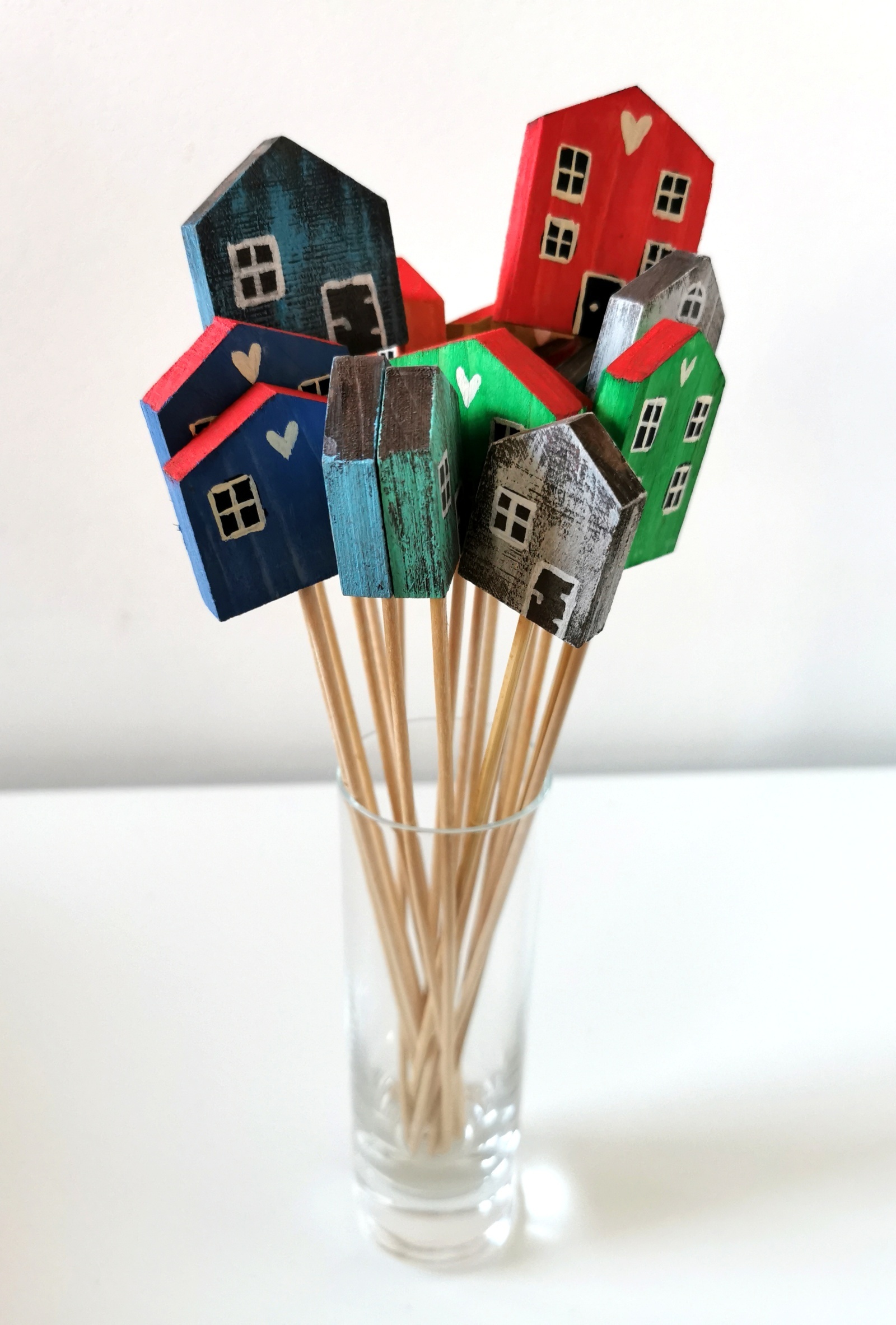 Dřevěné zápichy do květináče