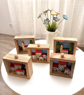 Šuplík s obrázkem - Venkovská idylka