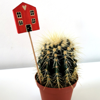 Dřevěné zápichy do květináče