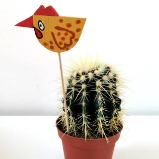 Dřevěné velikonoční zápichy do květináče