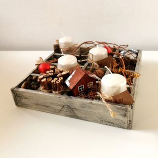 Adventní svícen na stůl